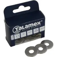 Talamex Washer Large 6 Units Zwart 10 mm