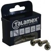 Talamex Phillips Raised Head Screw 6 Units Zwart M6 x 60 mm