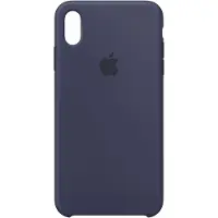 Apple iPhone Xs Max Silicone Back Cover Middernachtblauw