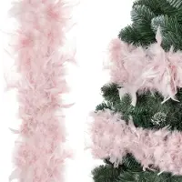 Springos Kerstboa Kerstslinger 1.8 m Roze