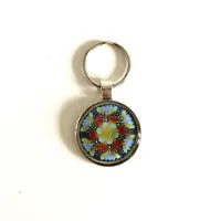 LYSEL Handmade Sleutelhanger Mandala 'Heb het Leven Lief'