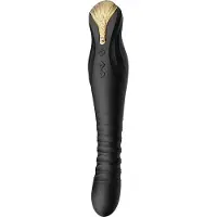 Zalo King Black vibrator + app - 30 cm
