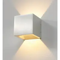 Artdelight Wandlamp Cube 10x10 cm aluminium