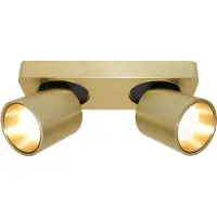 Artdelight Spot Laguna 2 lichts L 22 cm B 8,5 cm mat goud