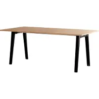 TIPTOE New Modern Rechthoekige Houten Eettafel 190 cm x 95 cm | Graphite Black