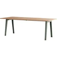 TIPTOE New Modern Rechthoekige Houten Eettafel 220 cm x 95 cm | Eucalyptus Grey