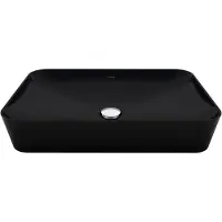 Bally Ultra Waskom Zonder Kraangat 40x60cm Mat Zwart