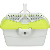 Trixie Transportbox Mini-Capri 40 x 22 x 30 cm. dunkelgrau/hellblau