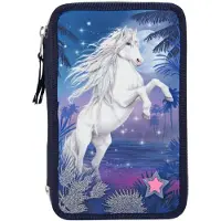 Miss Melody Etui Ocean 3-vaks 20 Cm Polyester Blauw 44-delig