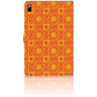 B2Ctelecom Samsung Galaxy Tab S7 FE | S7+ | S8+ Tablet Hoes Batik Oranje