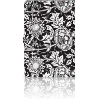 B2Ctelecom Samsung Galaxy Tab S7 FE | S7+ | S8+ Tablet Cover Black Flowers
