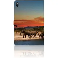B2Ctelecom Samsung Galaxy Tab S7 FE | S7+ | S8+ Flip Case Olifanten