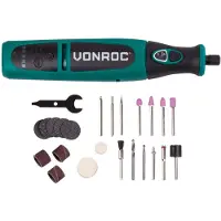 Vonroc Roterende multitool 8V | Incl. 24-delige accessoire set, oplader en opbergtas