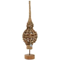 Rivièra Maison | Kerstpiek Christmas rotan naturel x31 cm kerstversiering | NADUVI