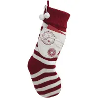 Partyking Kerstsok met Zak – Rood/Wit Gestreept – Santa Approved – 52 x 24 cm – Met Opbergzakje