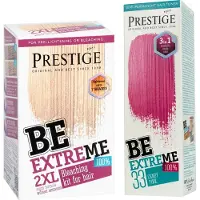 Prestige Semi-Permanente Roze Haarverf Set – Bleach Kit Blondeerpoeder + Candy Pink Haarverf Roze – Voordeelverpakking 2 x 100ml