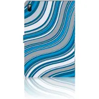 B2Ctelecom Samsung Galaxy Tab S7 FE | S7+ | S8+ Tablet Hoes Waves Blue