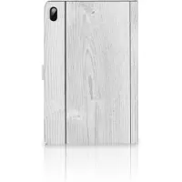 B2Ctelecom Samsung Galaxy Tab S7 FE | S7+ | S8+ Tablet Book Cover White Wood