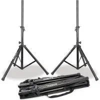 VONYX Luidsprekerstatieven met Draagtas (set van 2)