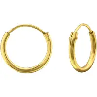 Montebello Oorbellen Alina S - 925 Zilver Verguld - 1,2mm - ∅12mm