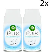 Air Wick Freshmatic Automatische Spray Luchtverfrisser - Pure Zachtheid van Katoen - Navulling 250ml x2