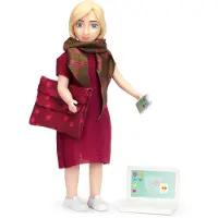 Lundby Poppenhuispop: Vrouw met laptop - Speelfiguur accessoireset