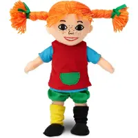 Peppi Pitkätossu Knuffels 'Langstrumpf' blauw / geel / groen / rood