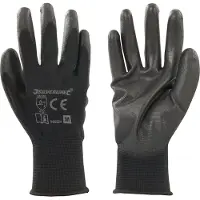 Silverline PU Handschoen met zwarte handpalm M 8
