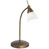 Paul Neuhaus Tafellamp Pino, dimbaar, brons / oud-messing, Woon-/ Eetkamer, metaal, Modern, Tafellamp
