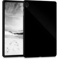 Kwmobile Hoes geschikt voor Samsung Galaxy Tab S7 FE - Siliconenhoes voor tablet in zwart - Tablet cover