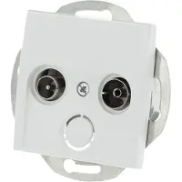 Berker Coax Wandcontactdoos Radio/TV (wit)