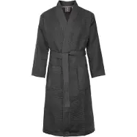 Badrock Wafel badjas voor sauna antraciet L - unisex
