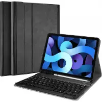 Just in Case Premium Apple iPad Air (2022/2020) Toetsenbordhoes QWERTY Zwart