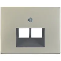 Berker K5 - RJ-45 stopcontact tweevoudig (RVS)
