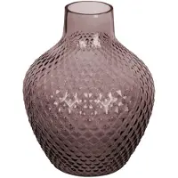 Present Time Vaas Delight handgemaakt | Present Time glas bruin 18x18x20 cm vazen | NADUVI