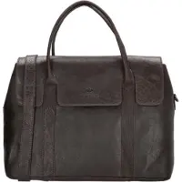 MicMacbags Legacy - Laptoptas - 3 vakken - Donkerbruin