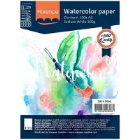 Florence Vaessen Aquarelpapier - Intens White - A5 - 300 grams - Lichte Structuur - Texture - Florence - 100 vellen