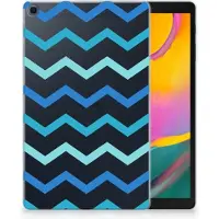 B2Ctelecom Samsung Galaxy Tab A 10.1 (2019) Hippe Hoes Zigzag Blauw