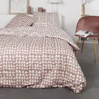 TODAY Flanel dekbedovertrek - 240 x 220 - love taupe