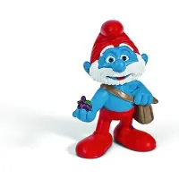 Schleich Grote Smurf Met Tas - De smurfen - - Speelfiguurtje - 6cm