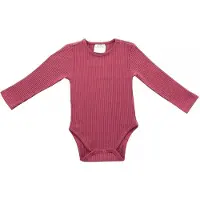 Jollein Rompertje Jollein Lange Mouw Rib Maroon Red-maat 50 / 56