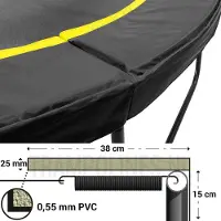 Magic Circle Pro Trampoline Rand Black 244 cm