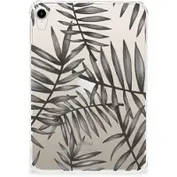 B2Ctelecom Apple iPad mini 6 (2021) Siliconen Hoesje Leaves Grey