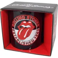 Rolling Stones Starskie The Est 1962 Logo Boxed Mug