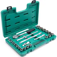 Sata Doppeldoppen Set 24 Delig CRV 1/2" - Professioneel Gereedschap