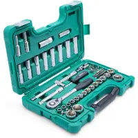 Sata Doppenset met ratel 1/2 inch 6-kant 60-delig - SAT09007SJ