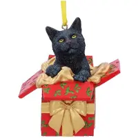 Nemesis Now Kerstballen - Present Cat - voor Geen - standaard - Maat Standard