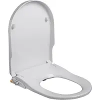 Wiesbaden Douche wc zitting flush stroomloos met sproeier wit