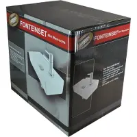 Praya Rhea Fonteinset Mini kraangat rechts compleet 36x18x9cm wit