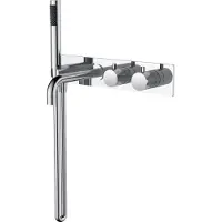 Wiesbaden Style badthermostaat muur inbouw chroom